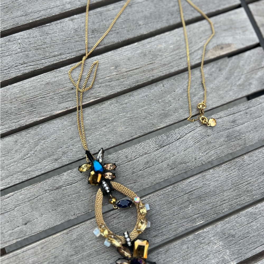J. Crew Gold Pendant Necklace
